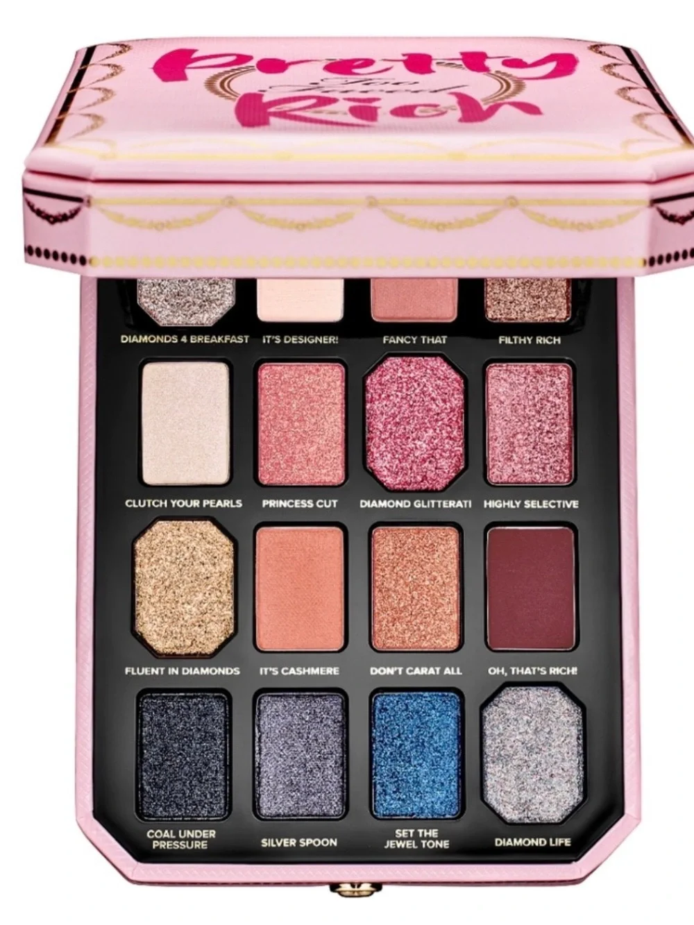 Too Faced Pink and Gold Pretty Rich Compact